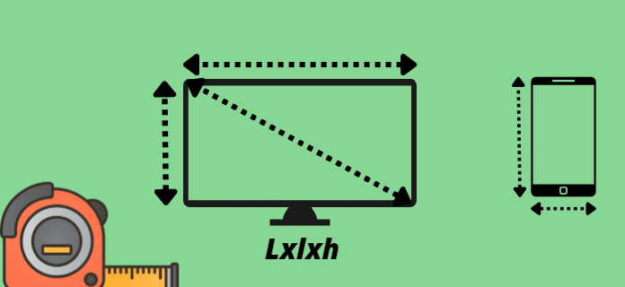 製品の寸法をよくお読みください (Lxlxh、LxDxh など)