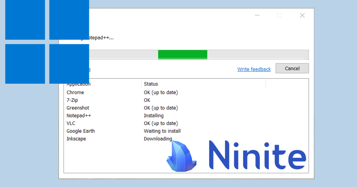 Ninite を使用して複数のソフトウェアを PC に一度にインストールする